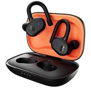 Skullcandy Wireless Earbuds in Black and Orange